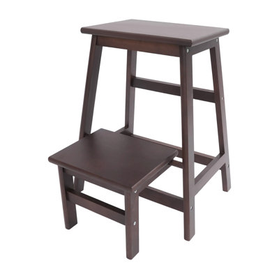 2-Step Wood Folding Step Stool