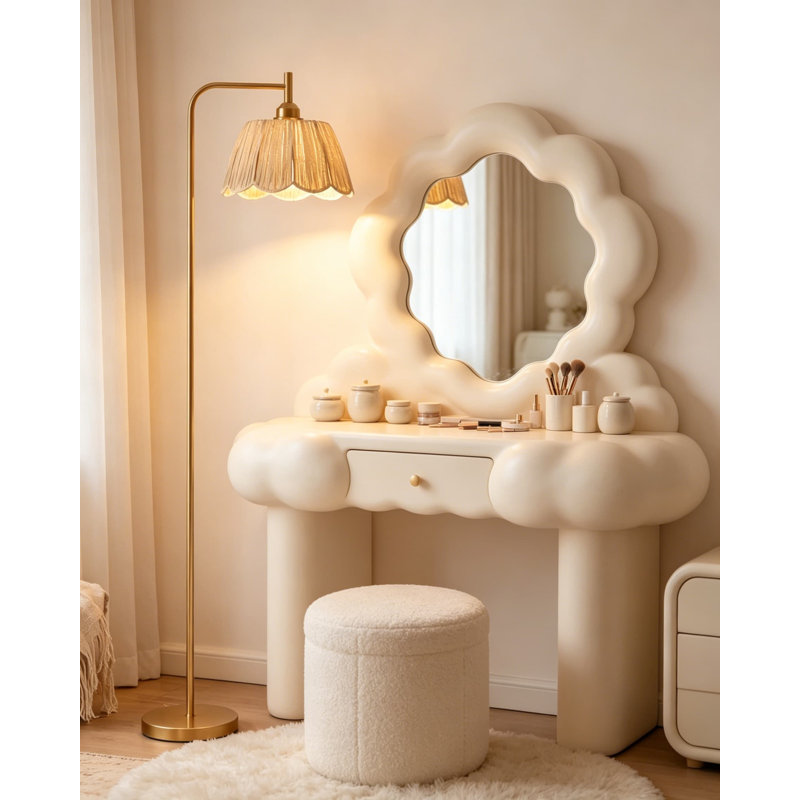 Lampe sur pied Boho avec télécommande et interrupteur au pied, lampe sur pied à intensité variable avec abat-jour texturé pour salon, chambre à coucher et coin lecture (ampoule incluse)