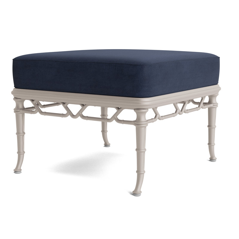 Calcutta Outdoor Ottoman, Fushion Neptune, Dove