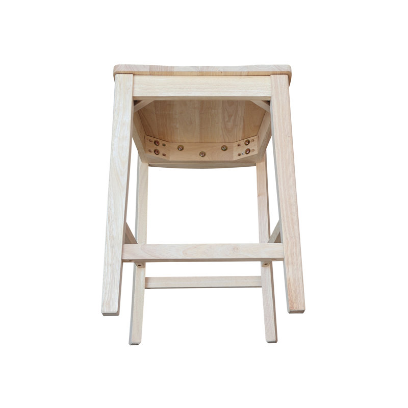 Maner Solid Wood Counter Stool