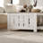 Farmhouse Coffee Table with Storage Shelf Distressed Oak and Brown