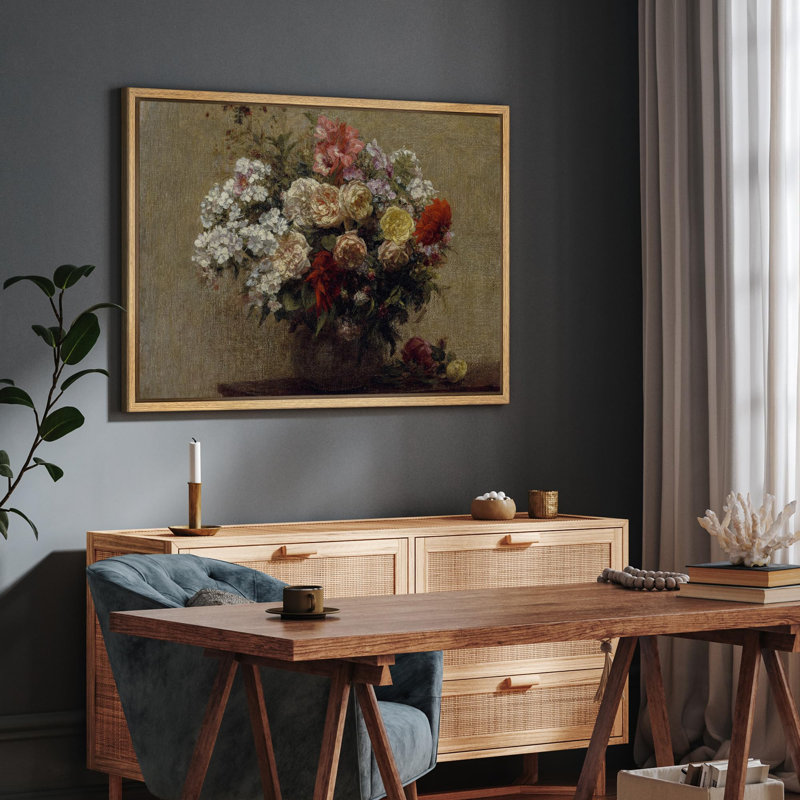 Élégance florale classique avec bouquet de roses et d'hortensias, campagne rustique française, Naturel, H 36 po x l 24 po