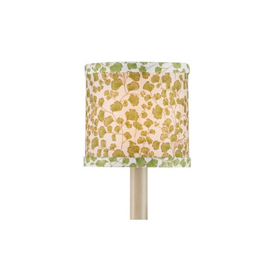Maiden Fern - Drum Chandelier Shade - Green, Ivory