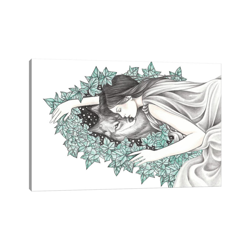 Spirit Wolf by Andrea Hrnjak - Wrapped Canvas Gallery-Wrapped Canvas Giclée, 30.48 cm H x 45.72 cm W