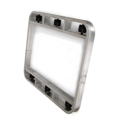Chariot plateforme en aluminium avec capacité 3600 lb.