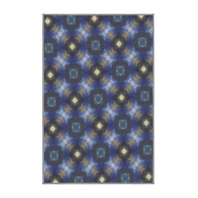 Tapis bleu