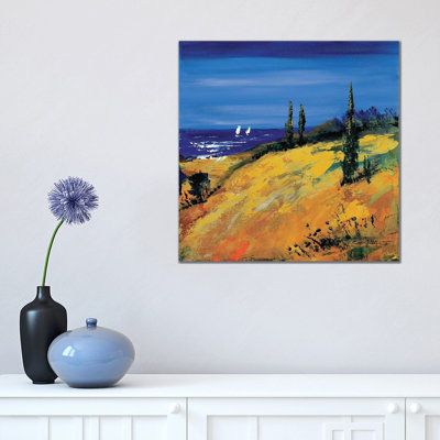 The Sea And Dunes by Katharina Schöttler - Wrapped Canvas Painting
