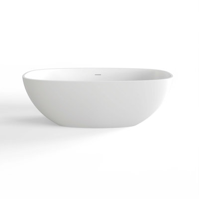 66.9 Inch Freestanding Solid Surface Soaking Bathtub For Bathroom