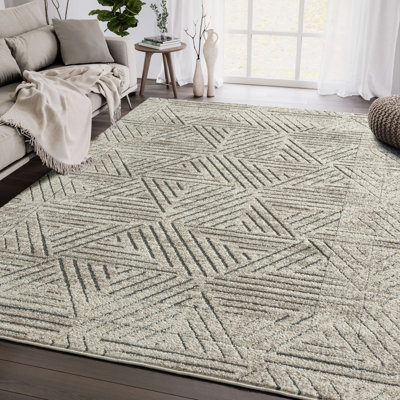 Tapis crème et gris Acacius