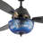 42"W Cecily LED Indoor Swirl Hand-Cut Glass Ceiling Fan With Remote Control-1213666920