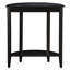 Console demi-lune noire - Complète la décoration intérieure avec une tablette fonctionnelle de rangement