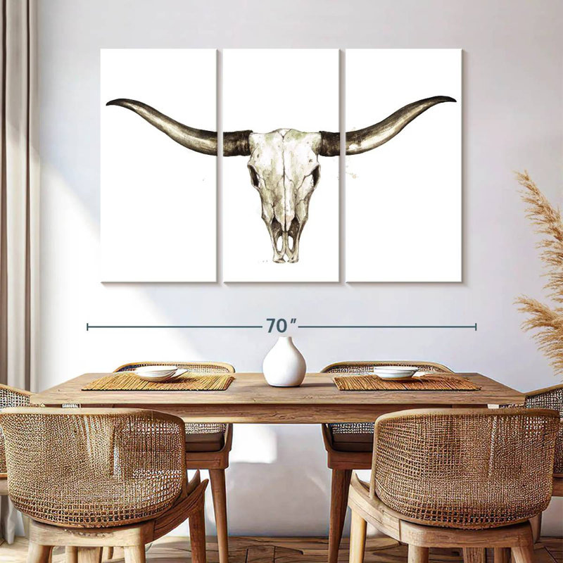 Kerner Longhorn Skull, 42" H x 65" W
