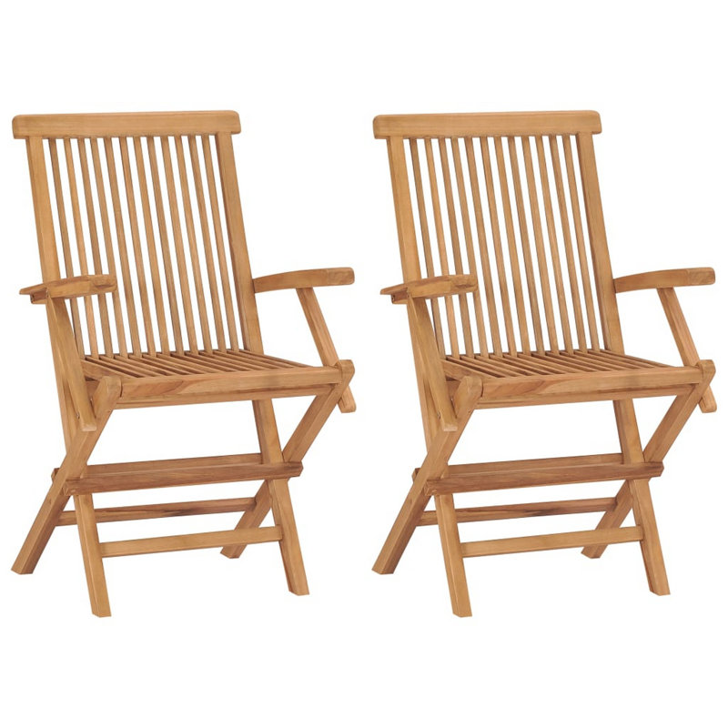 Ensemble de 2 coussins d'extérieur gris Hina, bois massif