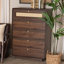 Commode 5 tiroirs Baxton Studio Jenibelle