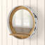 Flat Wall Mirror with Shelves