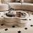 Light luxury cream style coffee table