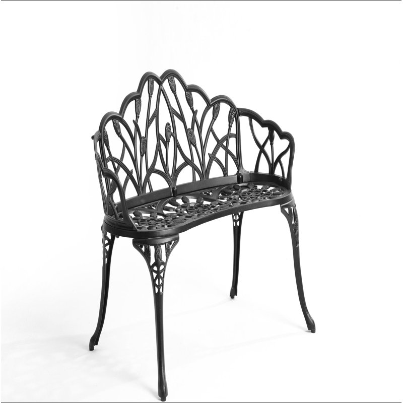 Cast Aluminium Bench, Black