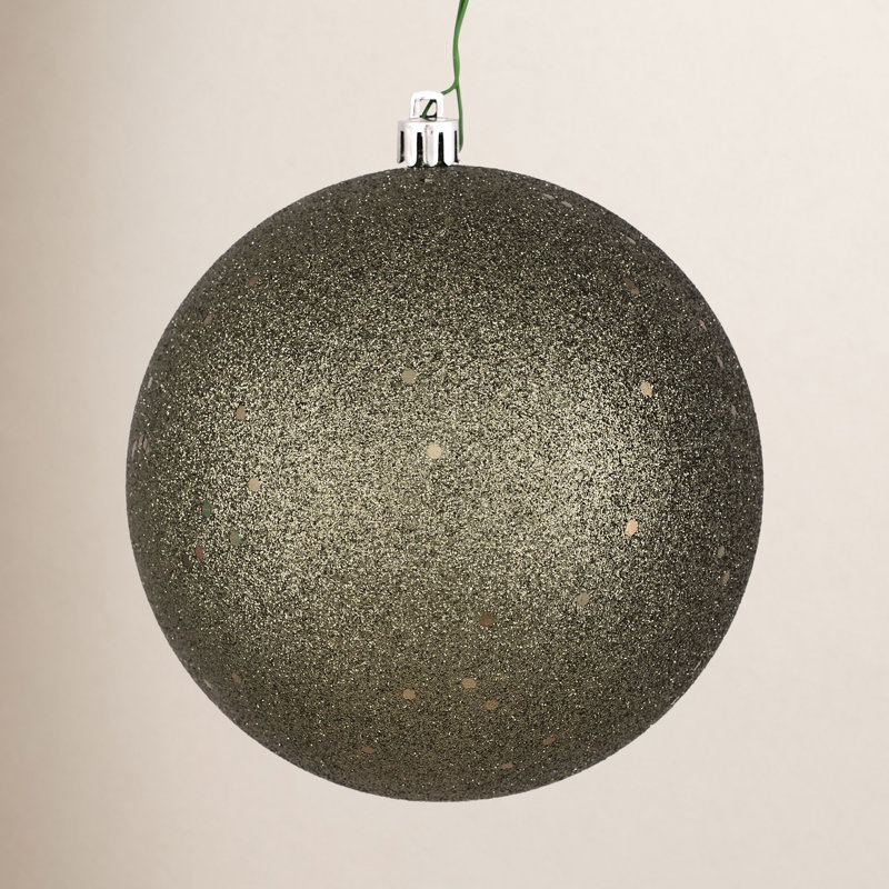 Ornement boule Décor, H 10 po x l 10 po x P 10 po, Paillettes fer forgé