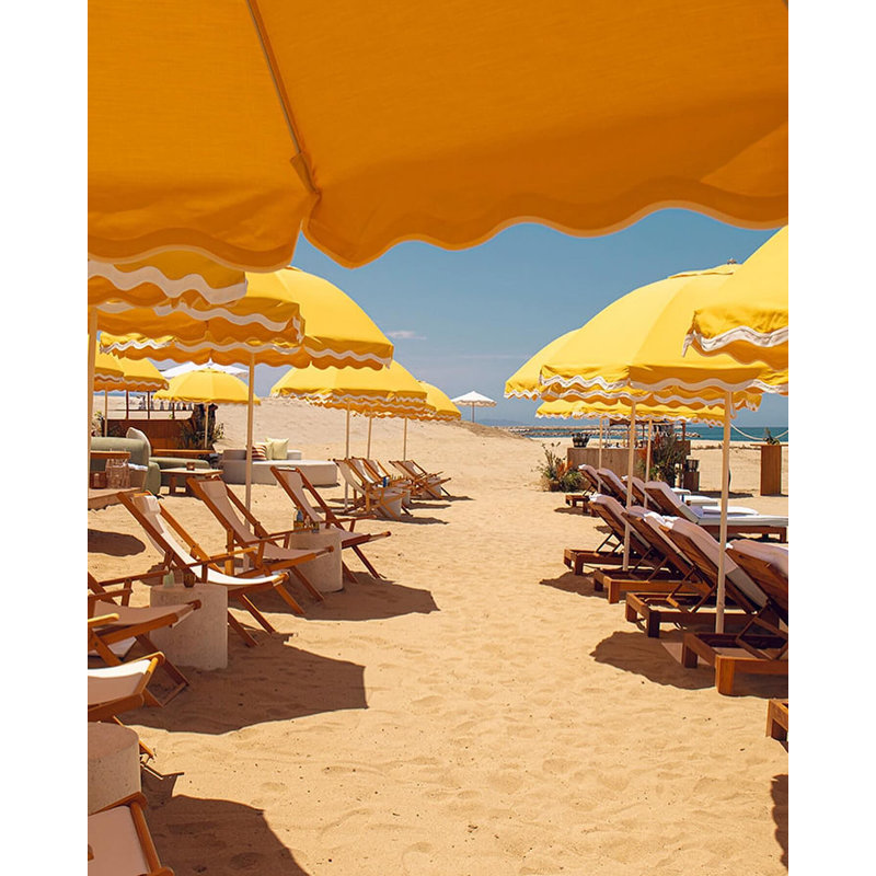 Patio 90'' W Umbrella, Red/White Striped