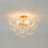 Malaijah 3-Light Water Rippled Glass Semi-Flush Mount