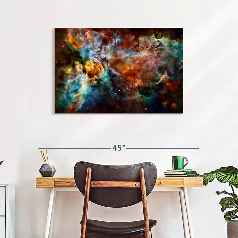 Oberle Colorful Nebula Stardust, 24" H x 36" W