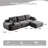 Customizable Modular Corduroy Sofa - Pet-friendly Memory Foam Couch, No-assembly Multi-space Seater