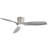 52-Inch Smart Ceiling Fan With Light,Flush Mount Ceiling Fan With Remote Control.3 Grey ABS Blades,18W Dimmable Light