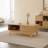 Wood Sideboard Cabinet With Storage Shelves