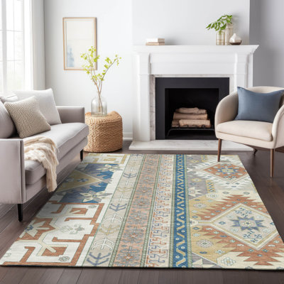 Machine Washable Indoor/Outdoor Chantille ACN1015 Ivory Rug