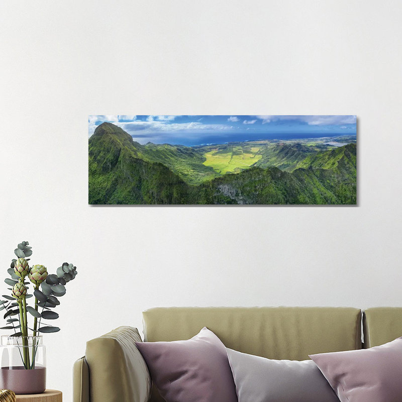 Flying Over Hawaii by Jonathan Ross Photography - Wrapped Canvas Panoramic Print, 121.92 cm H x 40.64 cm W x 3.175 cm D