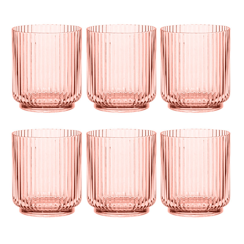Verre à boire en acrylique Indra, Rose, 15 oz