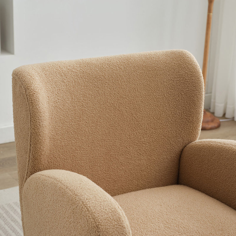 Chaise longue rembourrée Manhart, Combinaison chameau
