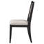 Chaise d'appoint de salle à manger rembourrée en gris et noir Dutchie (ensemble de 2)