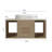 Wall-Mounted Bathroom Vanity with Oval Ceramic Sink-2124470084