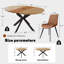 43,3 po à 59 po Table de salle à manger extensible pour 4 à 6 personnes avec 4 chaises en cuir PU pour économiser de l'espace-1735322251