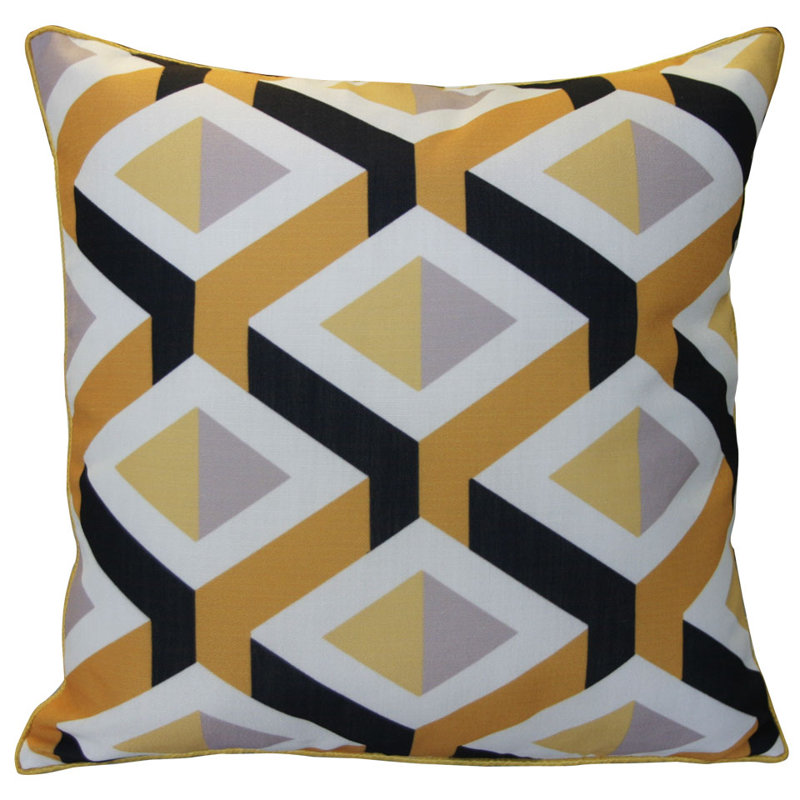 Housse et insert de coussin carré Hathaway, Soleil