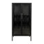 Rob 10 Bottle Floor Wine Bottle & Glass Rack in Black