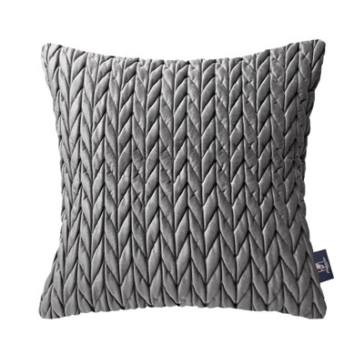Coussins en velours matelassé, coussin décoratif texturé tressé