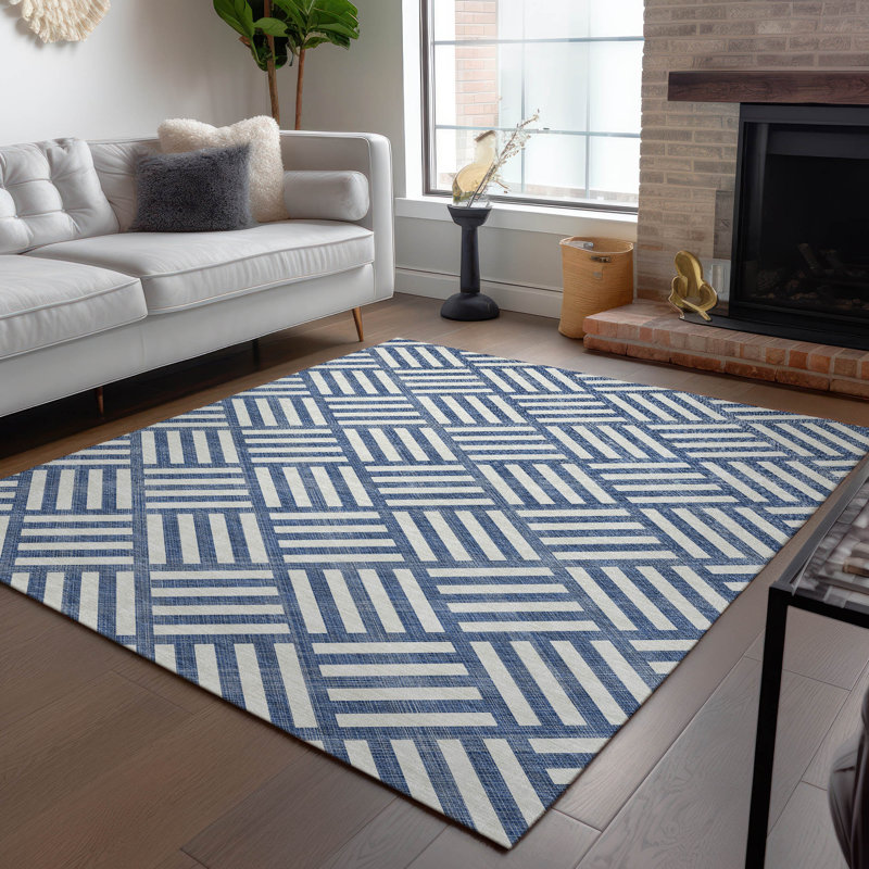 Tapis d'entrée / extérieur antidérapant Kinslee, Rectangle 2 pi 6 po x 3 pi 10 po