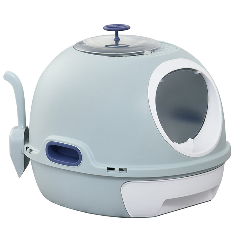 Plastic Litter Box Enclosure with Scoop