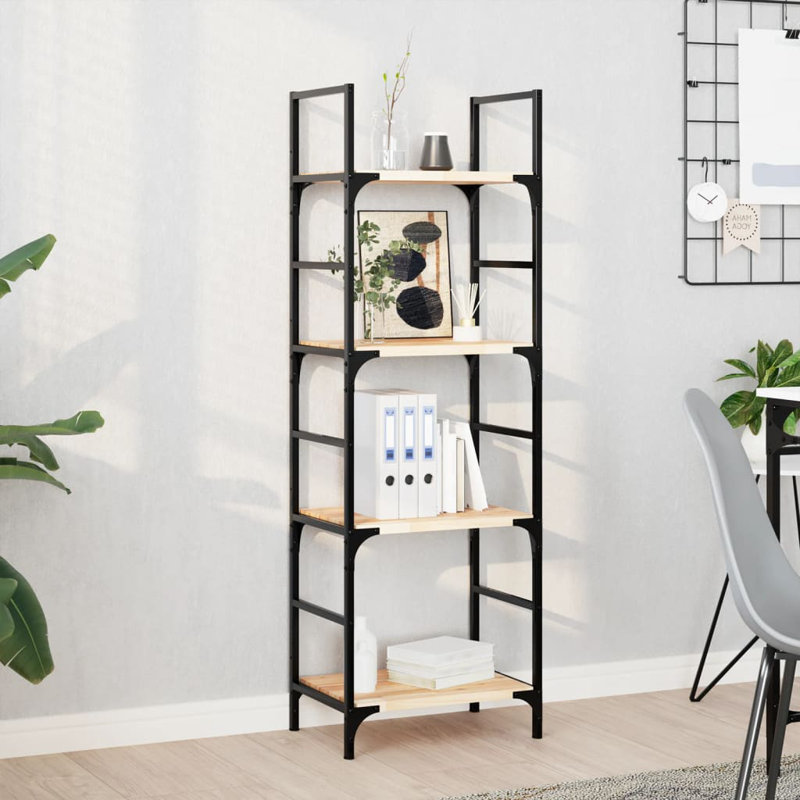 Floating Shelves 3 Pcs Solid Wood Acacia, Light Brown/Black, 2cm H x 60cm W x 30cm D