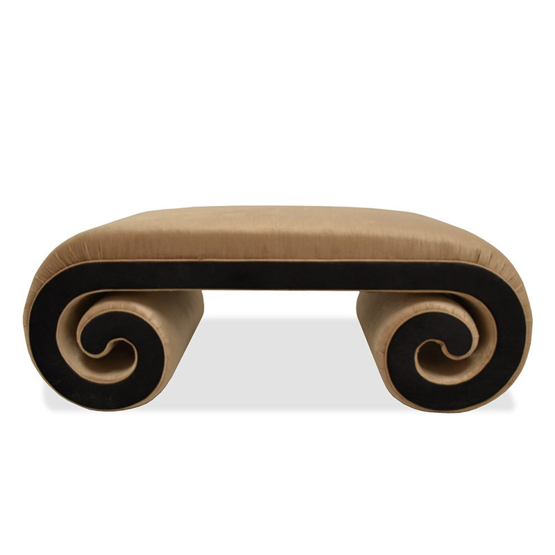 Benson Novelty Ottoman, No, Brown