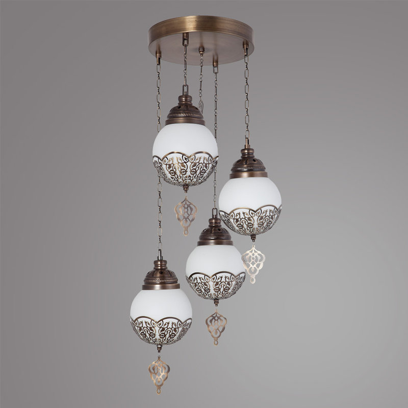 Glantz 4 - Light Gold Cluster Pendant