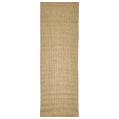 August Grove Rug Natural Sisal Brown