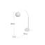 Bonita Arquer 66.93" Arc Floor Lamp, Faux Marble Base and Bell Shade for Living Rooms or Offices-20363675