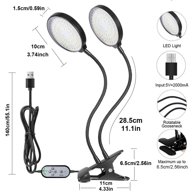 Zhu 5 Watt Grow Light Flowers