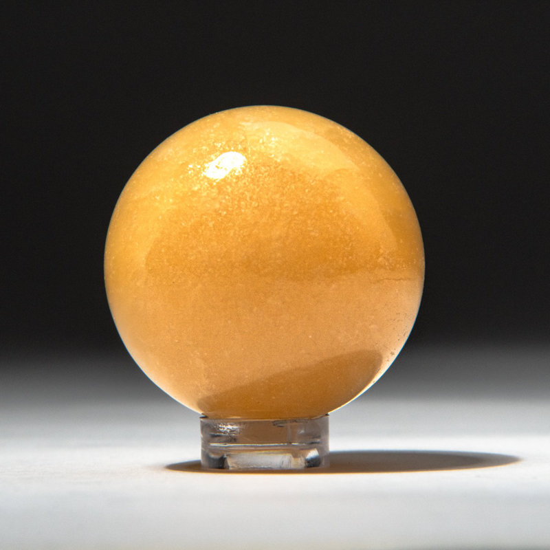 Polished Polychrome Sphere from Madagascar, Pink, 1.5" H x 1.5" W x 1.5" D
