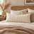 Thai Cream Handwoven Cotton Lumbar Pillow Cover, Decorative Accent-121002545-121002544