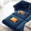 Canapé-lit gigogne convertible 3-en-1 de 89 po de largeur avec repose-pieds en velours capitonné 3 places (canapé / méridienne / lit)-2143129177
