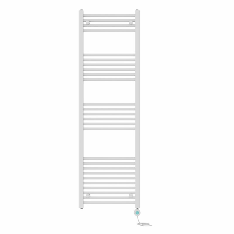 Ariany Straight Towel Rail Heated Towel Rails, 160cm H x 50cm W x 3cm D, White
